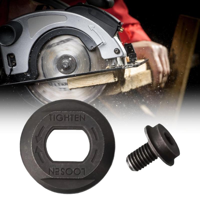 High Performances Circularsaw Blade Clamping Bolt and Outer Clamp Flange Washer Set Replacement Part For Secure Locking