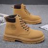 Autumn and Winter New Martin Boots Men's Versatile Casual Trend Green Martin Boots High-top Large-size Men's Shoes