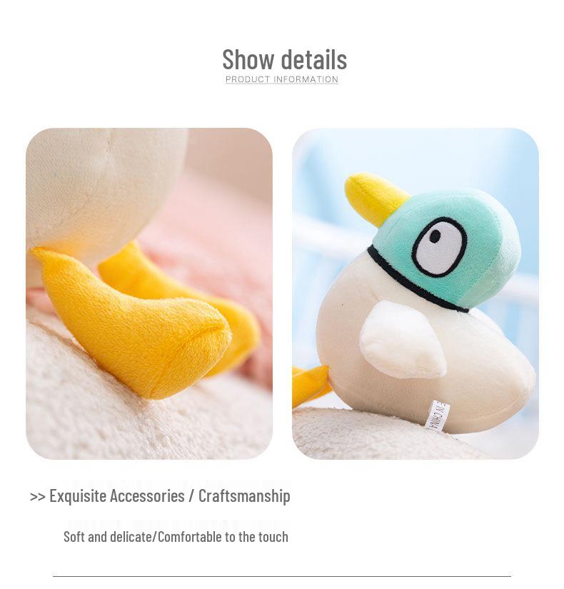 Adorable Duck Plush Toy – Cute Cartoon Comfort Doll Cushion for Kids