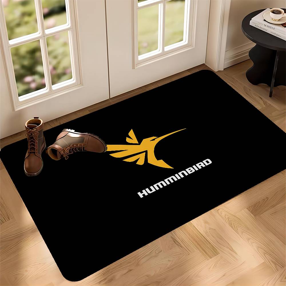 

H-Humminbird Logo Bathroom Mat INS Style Soft Bedroom Floor House Laundry Room Mat Anti-skid Welcome Doormat 50x80cm