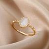 Stainless Steel Sun Star Moon Ring for Women 18K Gold-plated Anti Fading Rings Wedding Golden Jewelry Vacation Accessories Gift