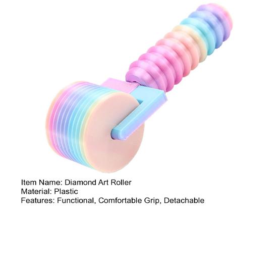 Diamond Art Roller Efficient Pressing Roller Rhinestone Embroidery Easy-Grip Hand Roller Detachable DIY Craft Tool for Diamond Art Lovers