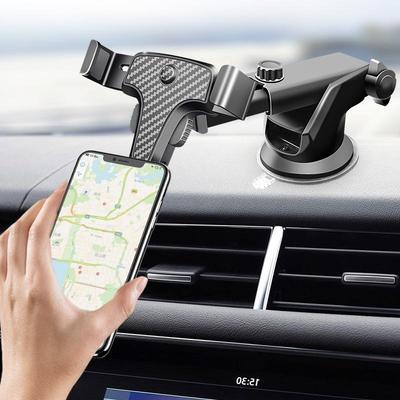 Suport auto cu ventuză pentru telefon - Universal, rezistent la șocuri, montare pe bord și camion