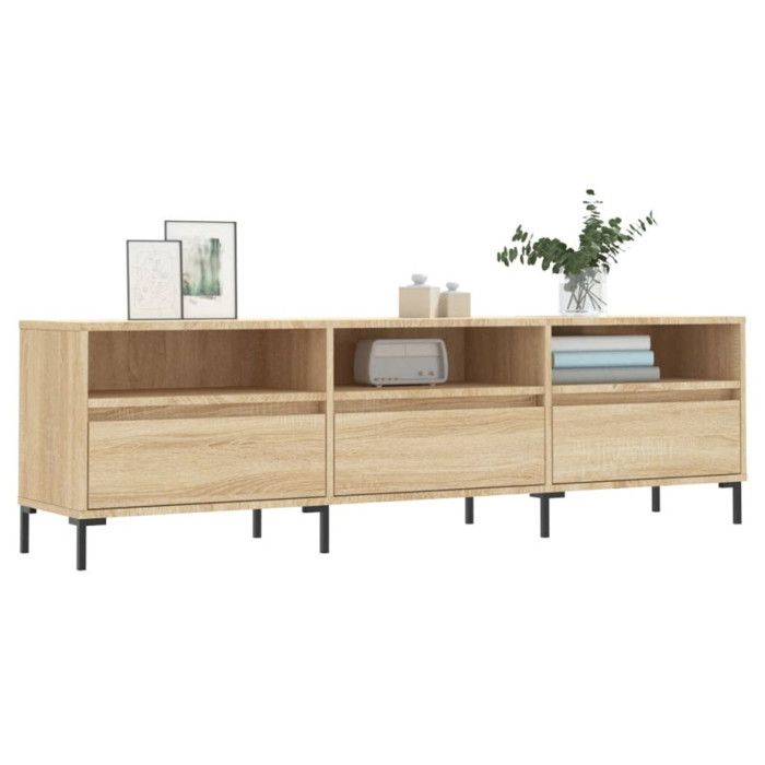 VidaXL TV Cabinet Sonoma Oak 150x30x44.5 Cm Engineered Wood 831287