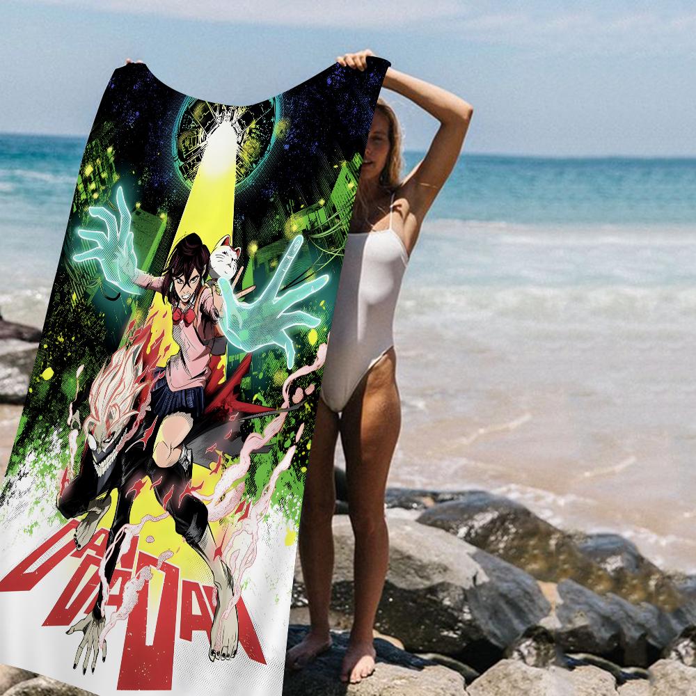 Classic Anime D-Dandadan Beach Towels Shower Towel Sauna Travel Spa Microfiber Quick Dry Gym Accessories Cute Room Decor