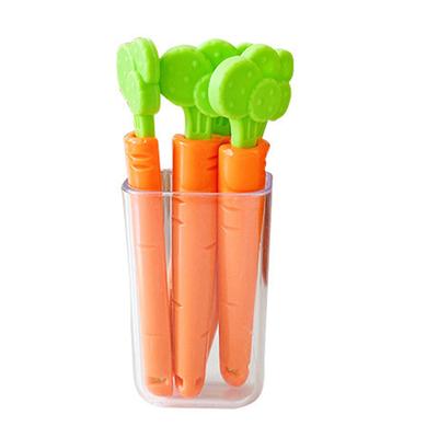 5Pcs Snack Clip Plastic Bread Bag Sealing Clamp Firm Grip Food Bag Snack Clip with Storage Box for