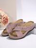 2024 Summer Versatile Non-slip Lightweight Flat Wedge Sandals - Super Comfortable & Large Size Option