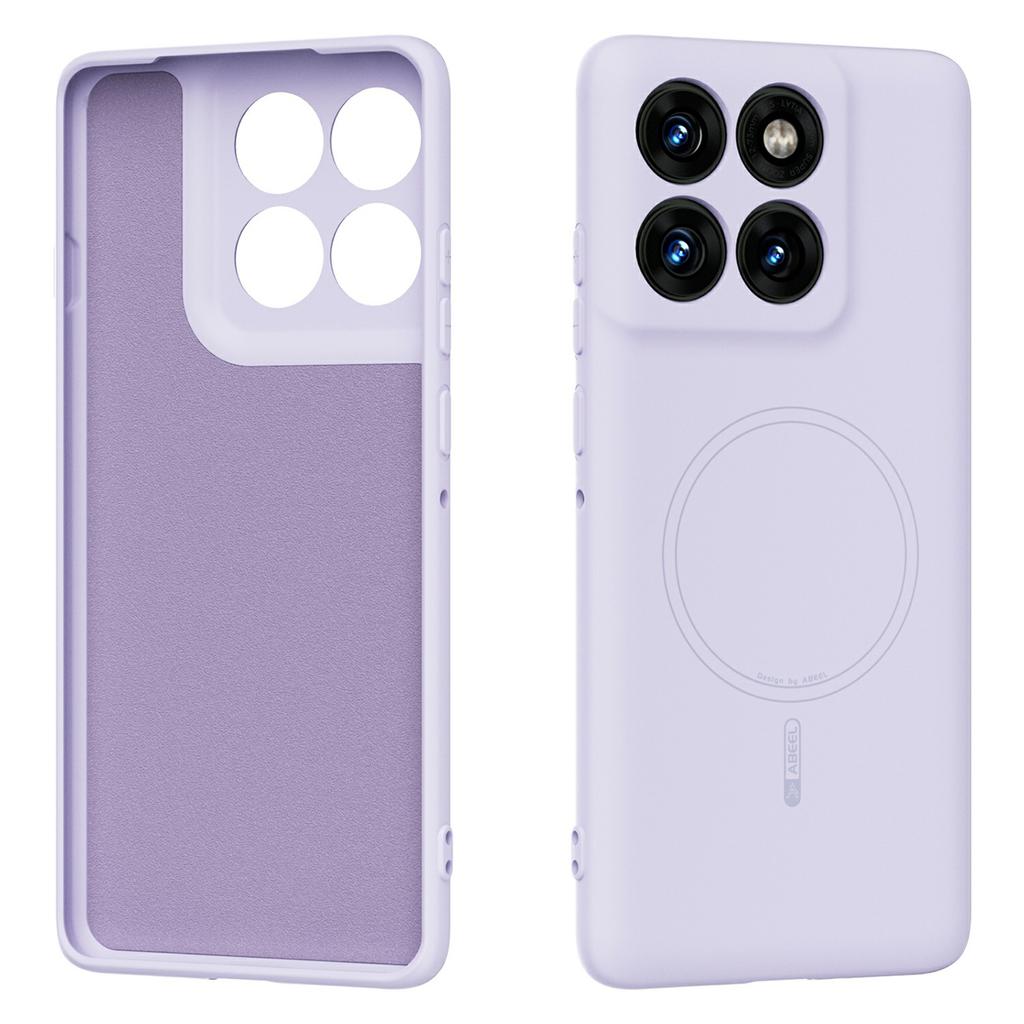 ABEEL For Motorola Edge 60 Pro 5G Magnetic Case Skin Touch Liquid Silicone Phone Back Cover
