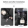 Car Fur Seat Back Water Cup Holder With Hook Drink Rack Storage Pocket For Citroen C4 C3 C5 C1 C2 Berlingo Celysee Cactus