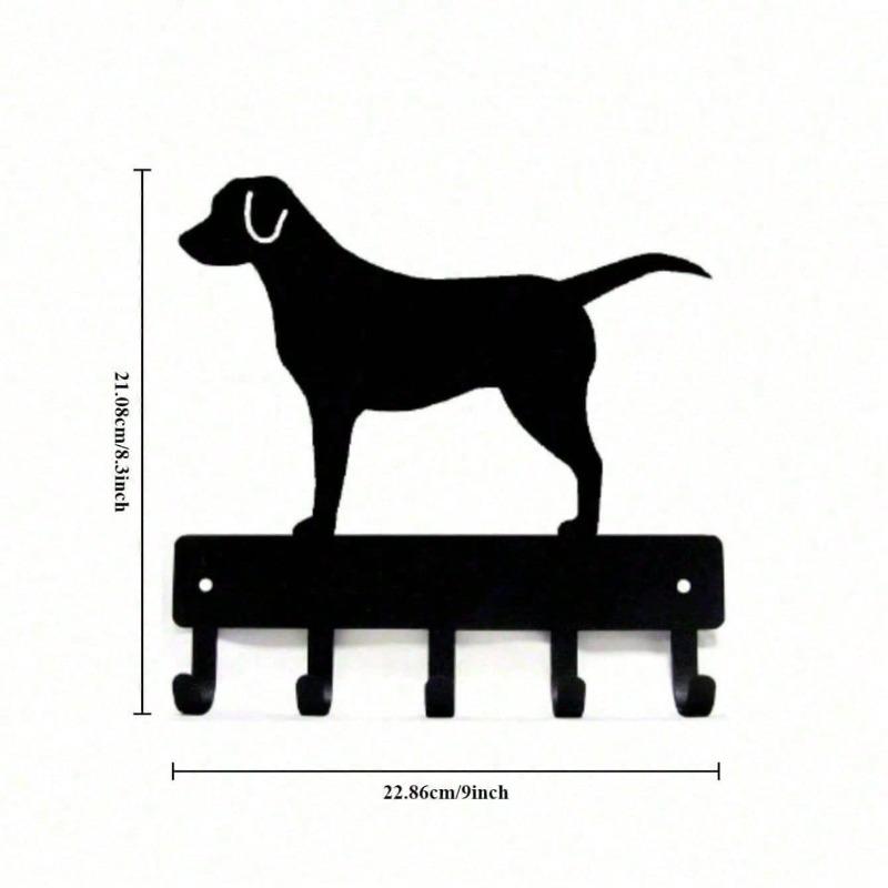 

Pet Wall Hooks Set No Drill Leash Towel Hanger Easy Install Pet Organizer Rustproof Gift чорний