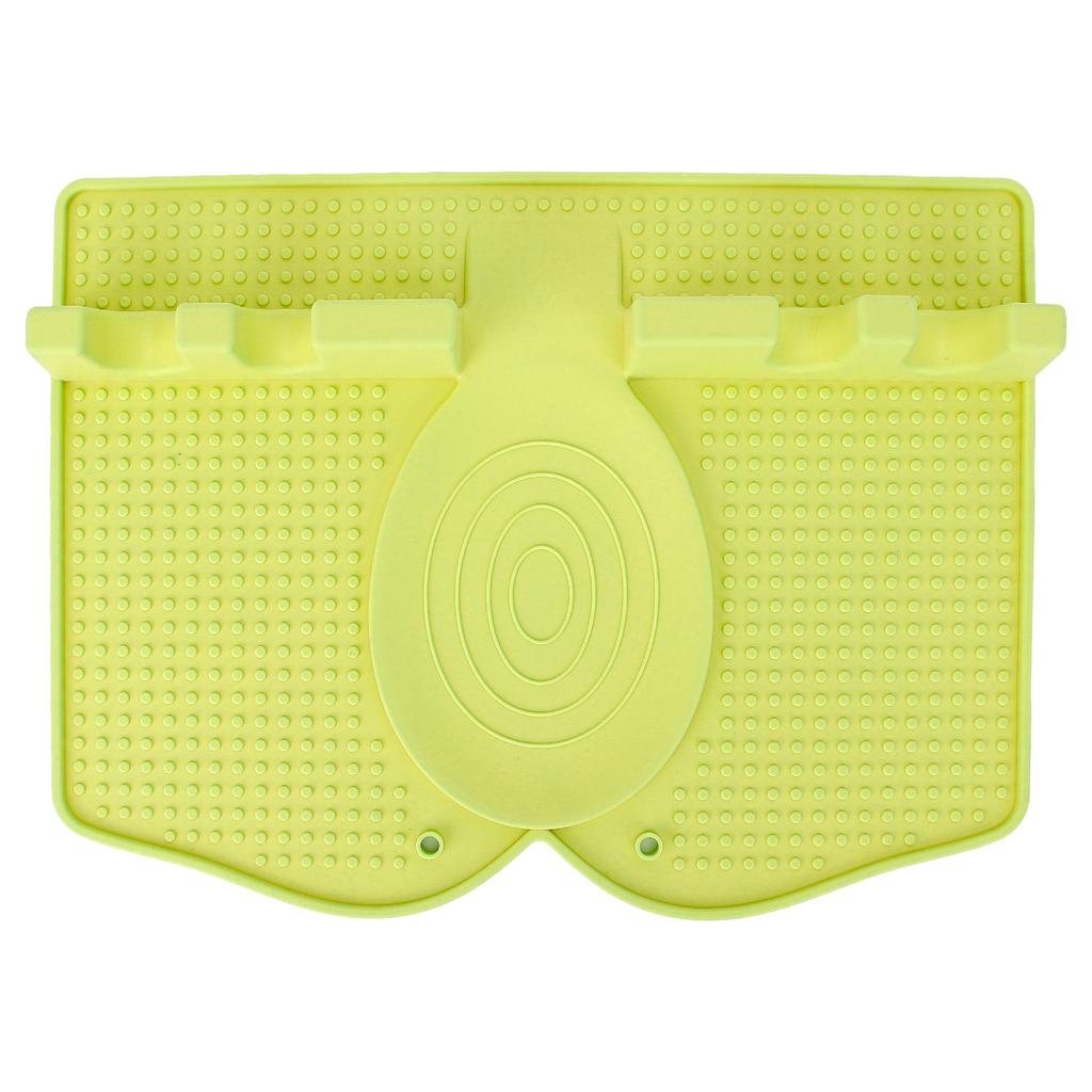 Silicone Utensil Rest Heat Resistant Non Slip Silicone Utensil Holder with Drip Pad for Kitchen Utensil Spoons Tongs