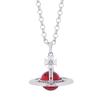Kaiserinwitwe Weinrebe Vivienne groß m farbige Perlen Diamant dreidimensional Erde Planet Halskette Pulloverkette Damen