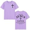 Good News Jesus Saves Tshirt Unisex Unisex Summer Casual 100cotton Short Sleeve T Shirt High Quality Fashion Oversized Tshirts