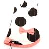 Les Trésors De Lily [K7802] - Designer Kitchen Glove 'Hôtesse' Large Black and White Polka Dots