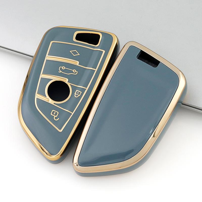 4 Buttons For BMW G20 G30 E46 E60 E90 X3 X5 X6 F15 F16 F45 F46 7 Series G11 F48 F39 New TPU Car Key Case Cover Shell Protector