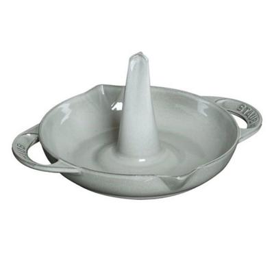 Vertical Roaster - STAUB - 24 Cm - Graphite Grey - Enameled Cast Iron - Easy Cleaning