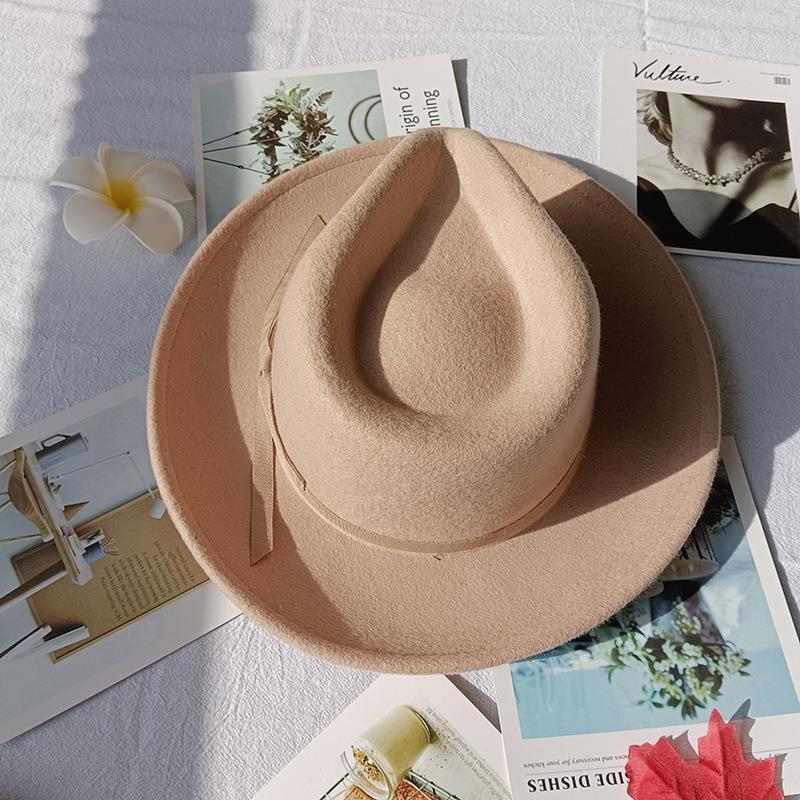 Direct Top Hat, Teardrop Top Wool Top Hat, Fashionable Versatile Felt Hat