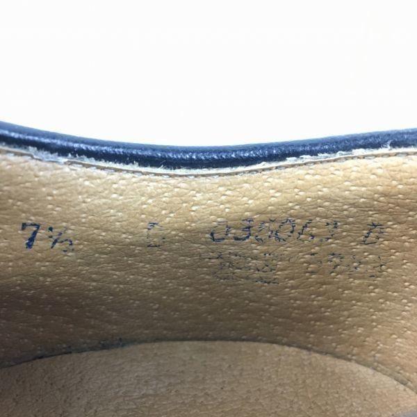 70s Vintage ANSI Z41.1-190 Steel Toe Long Wingtip Safety Shoes Black Size 7.5D / 25.5cm(USED)