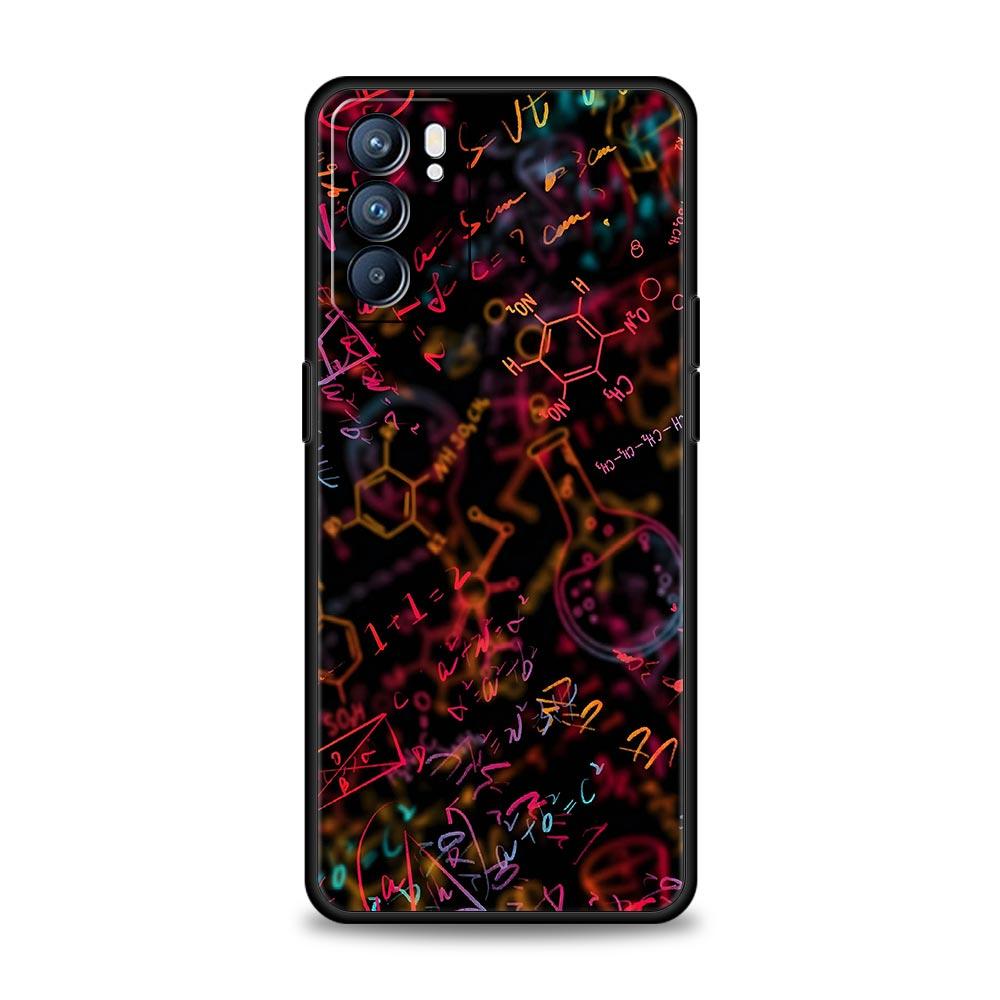 

Phone Case For Oppo A17 A31 A54 A57 A78 A79 Find X5 X6 Reno 10 11 12 13 F Pro Soft TPU Chemistry College Periodic Table Science Oppo Reno8