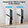 Kühl Lüfter für PS5 Pro Disc & Digital, Intelligente Temperaturregelung, Zweistufige Kühlung, Einfach zu install