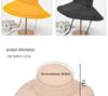 Women's Double-Sided Windproof Seaside Sun Hat with Large Brim for Summer