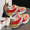 Sneakers Shoes for Women Lace Up High On Platform Red Woman Footwear Cheap Stylish Y2k Fashion New Arrival 2025 Korean In Light