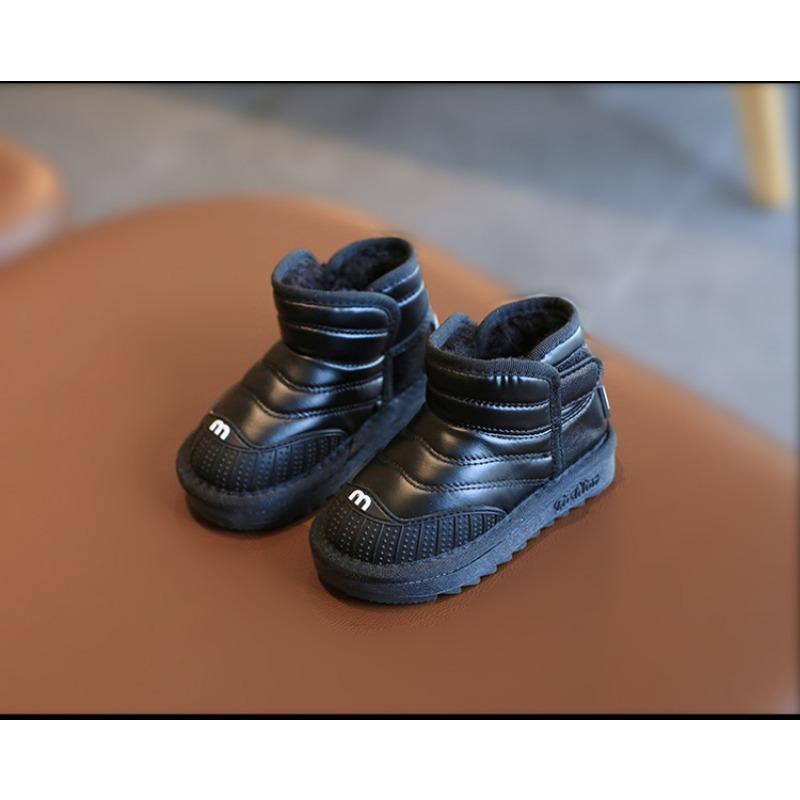 Детские зимние ботинки новые зимние для мальчиков с начесом утолщенные хлопковые ботинки — фото 9