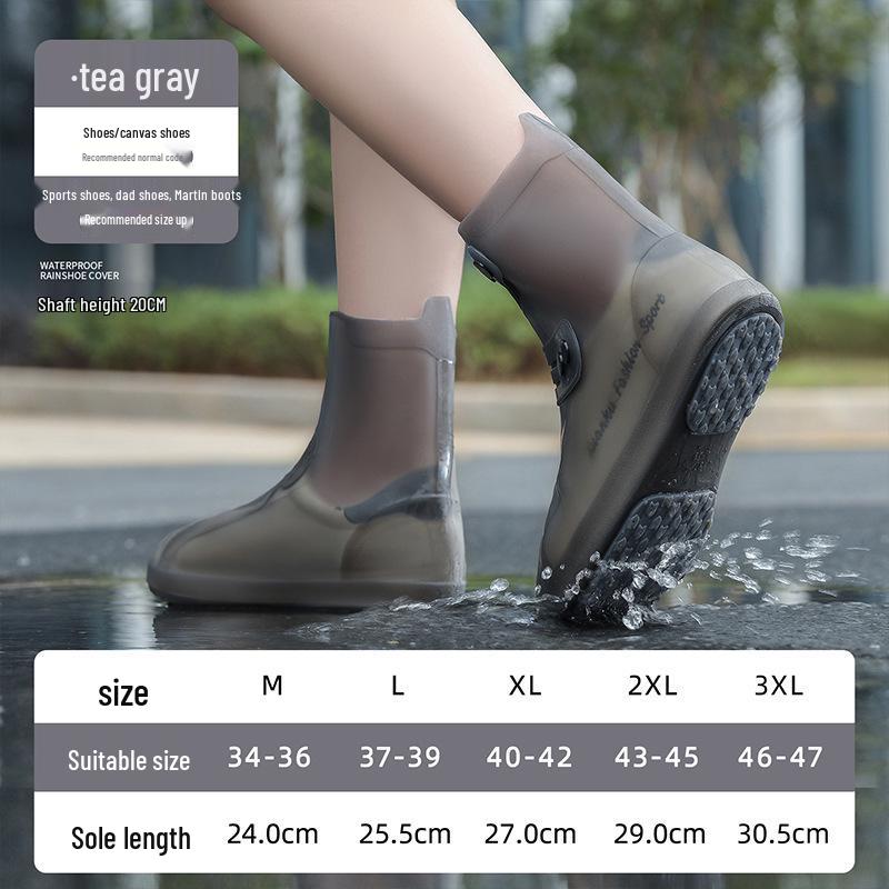 Anti-Slip Waterproof Silicone Shoe Covers for Adults & Children - Wear-Resistant Rain Boots