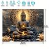 On Thanksgiving Day the huge Buddha statue designed with lotus flowers is a loyal home decoration - a party prop