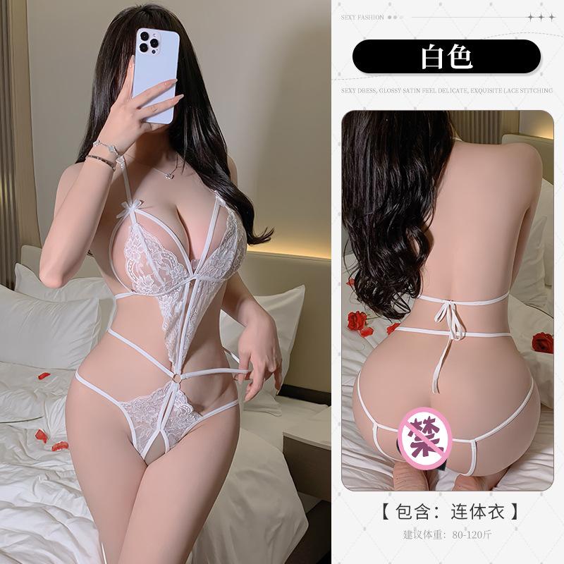Sexy Night Fans Heiß Kostenlos Uniform Hohl Pyjama Set Onesie Sexy Dessous Verführung Spitze