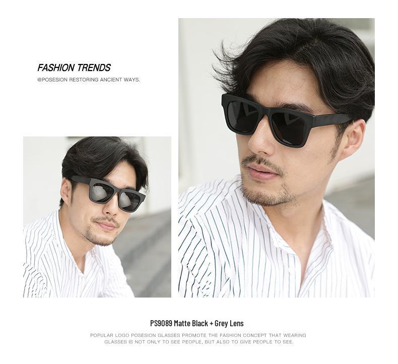 Retro Korean Style Cat Eye Sunglasses for Women - Small Pepper Design with Large Frame and Polarized Lenses