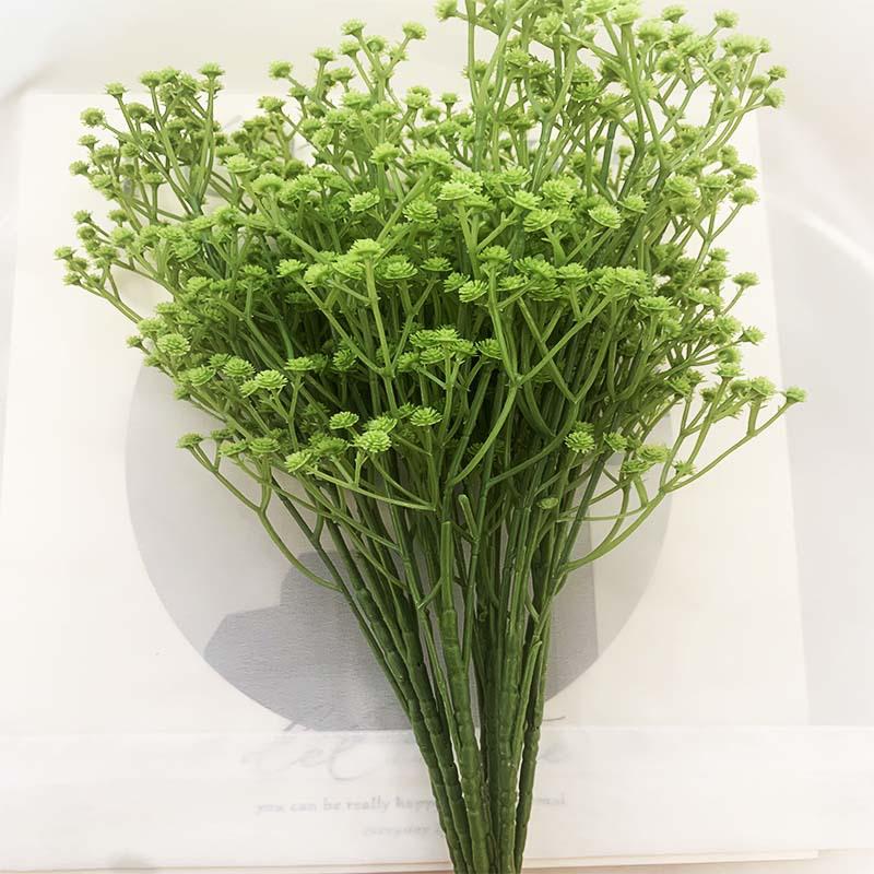 

Искусственный букет из гипсофилы для свадебного украшения зелёный