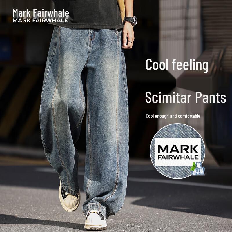 MARK FAIRWHALE Men s High Street Curved Blade Thin Jeans S