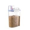 2KG Transparent Kitchen Storage Container: Insect & Moisture-Proof, Sealed for Rice, Pet Food, and Grains.