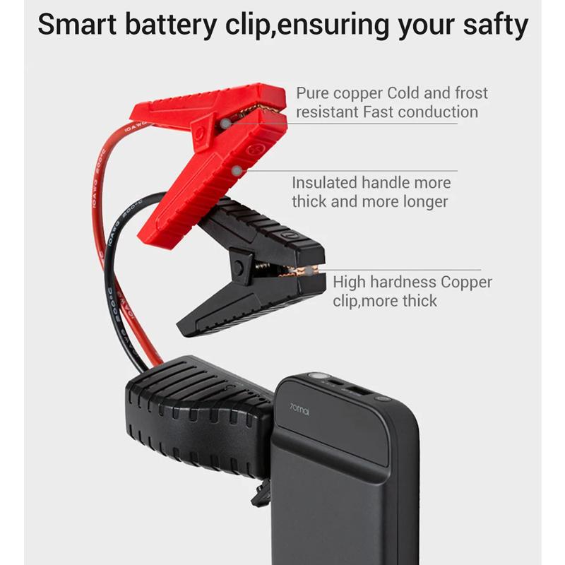 Xiaomi Mijia 70mai Jump Starter 70Mai car jump starter Battery Power Bank car starter Auto Buster Car Emergency Booster Engine start