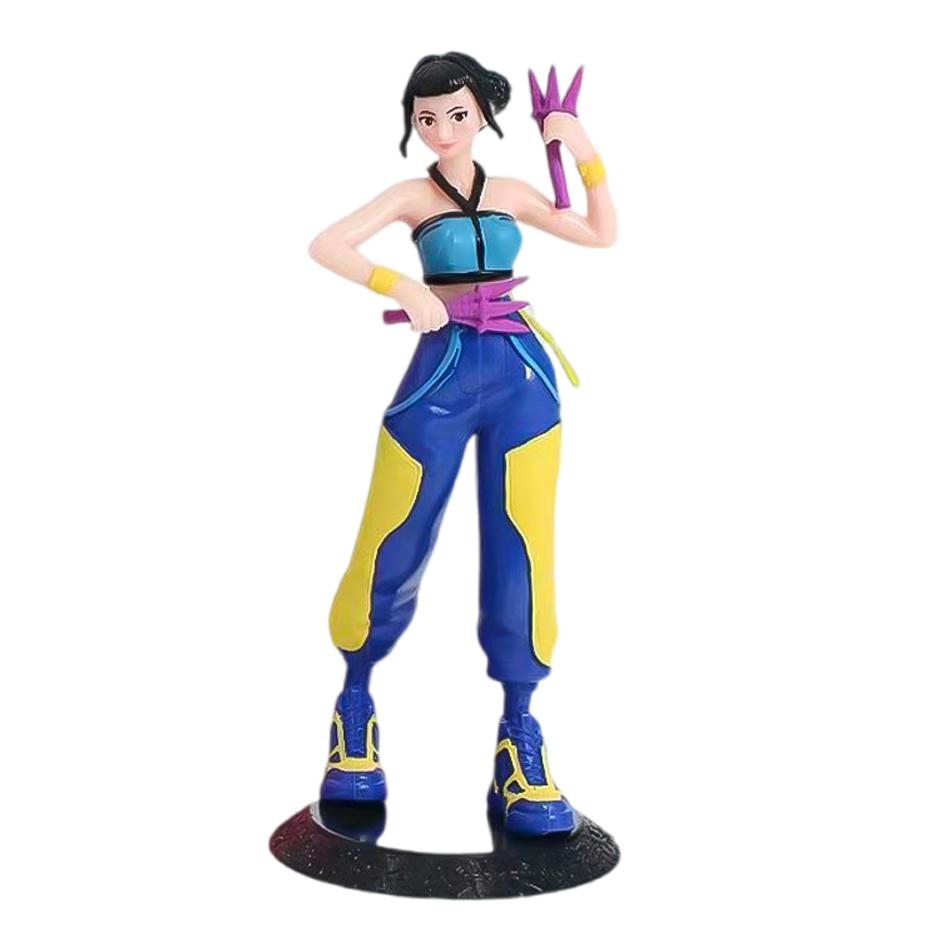 3pcs Kpop Demon Hunters Action Figure Toy Derpys Tiger Rumi Mira Zoey Sussy Figurine Doll For Fans Gift