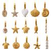 French Retro Seaside Vacation DIY Marine Life Bikini Pendant, 18K Gold-plated Versatile Accessories 2026