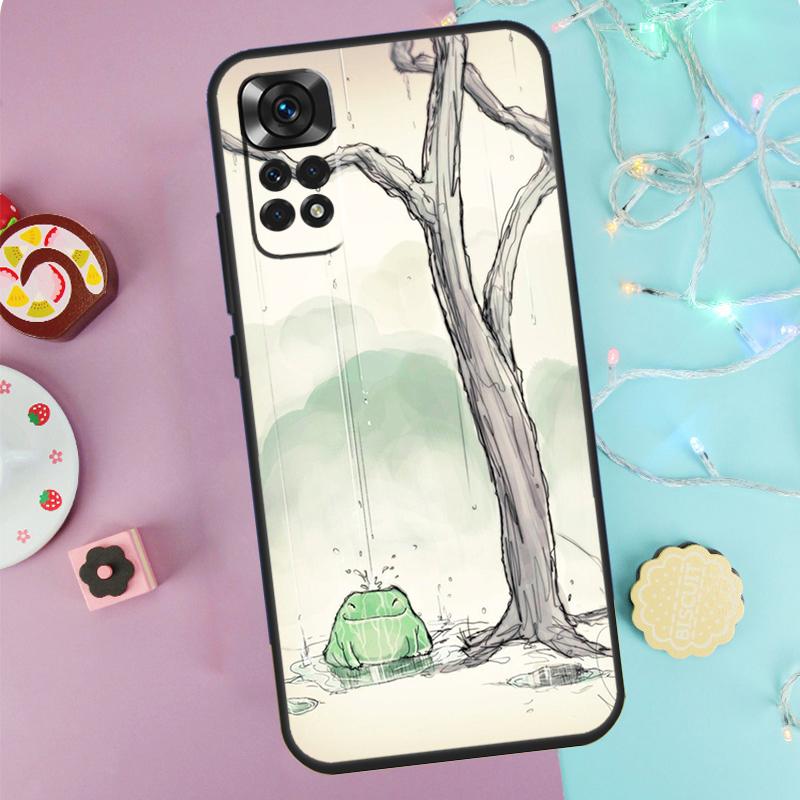 Kawaii Frog Case For Xiaomi Redmi Note 14 13 12 11 10 9 Pro 9S 10S 11S 12S Redmi 10C 12C 13C 14C Cover