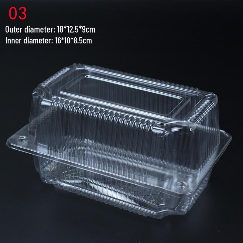 Transparent Disposable Pastry Packaging Box for Cakes and Bread