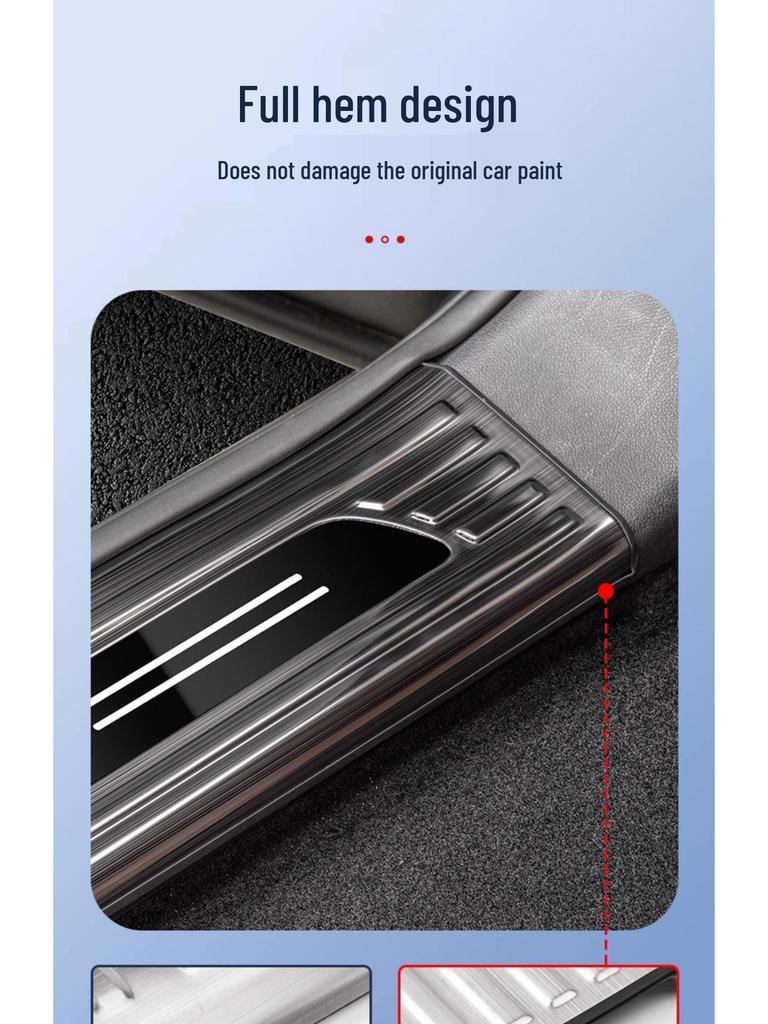AITO M8/M9 Stainless Steel Door Sill & Trunk Guard Interior Protector