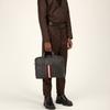 Bally Highpoint Red And White Striped Tote Briefcase Leather Shoulder Crossbody Laptop Bag Men bags Black HEKTOR-10