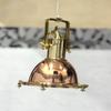 Luminária Pendente de Teto Marinha de Cobre e Latão | Lâmpada Pendente de Carga Náutica | Decoração Vintage para Casa