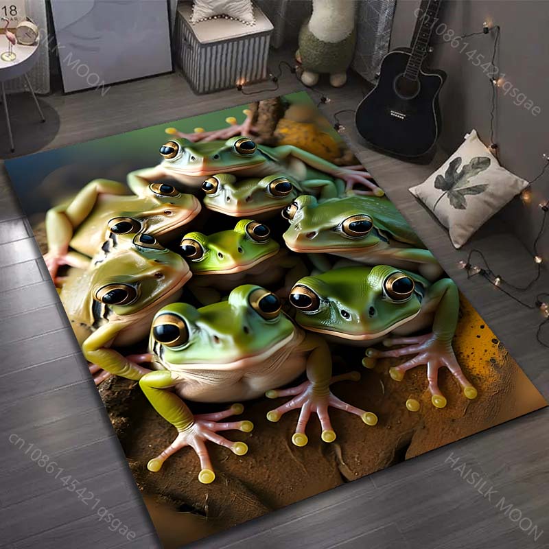 

15 Sizes Animals in Wide Angle Lens Print Carpet for Living Room Bedroom Sofa Doormat Decor Area Rug Non-slip Floor Mat 40x60cm (16x24in)