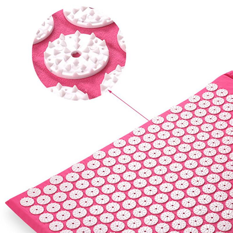 Masážny vankúš Masážna podložka na jogu Akupresúra Úľava od bolesti Stres Bolesti chrbta a tela Podložka s bodlinami Akupunktúrna podložka