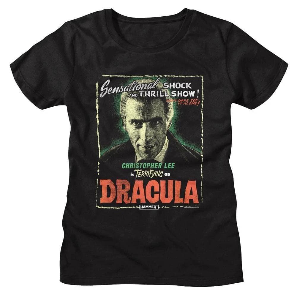 Dracula Terrifying Christopher Lee Women s T Shirt XL