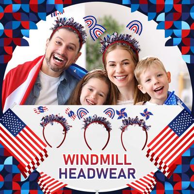 Independence Day Windmill Hair Accessories Perfect For Celebrating The United States Of America Themed Party Favors