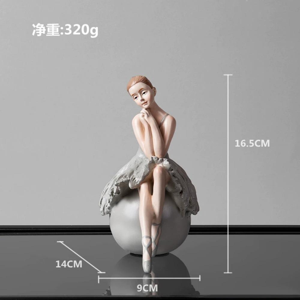 Creative Nordic Creative Ballet Girl Ornaments Ins Style Dancer Model Room Princess Room Soft Decoration Home Furnishings