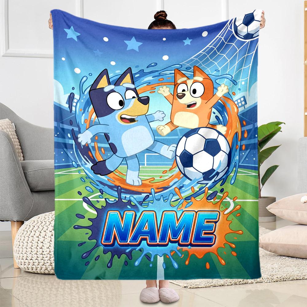 Winter Sports Celebration Customize Text Blanket Throw Customizable Blanket Warmthful Decor for Chair Nap Bed Office Chair Ideal for All Seasons