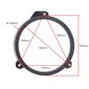1 Pair Solid 6.5" Black Car Front Door Speaker Spacer for Subaru Forester