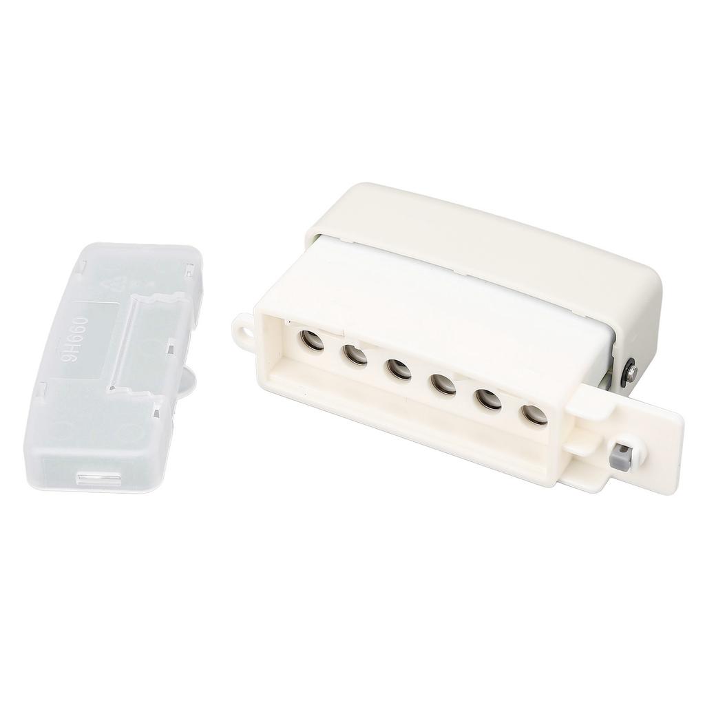 Hole Paper Punch White Color Accurate ABS Portable Mini 6 Holes Puncher for Home and Office